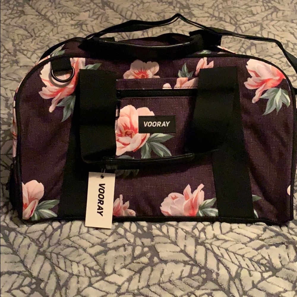 New Vooray burner gym - rose black duffle bag